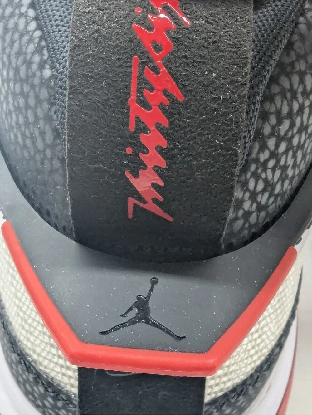 Nike Air Jordan 36 Psychic Energy White Black Red Mens Size 13 CZ2750-100 Shoes